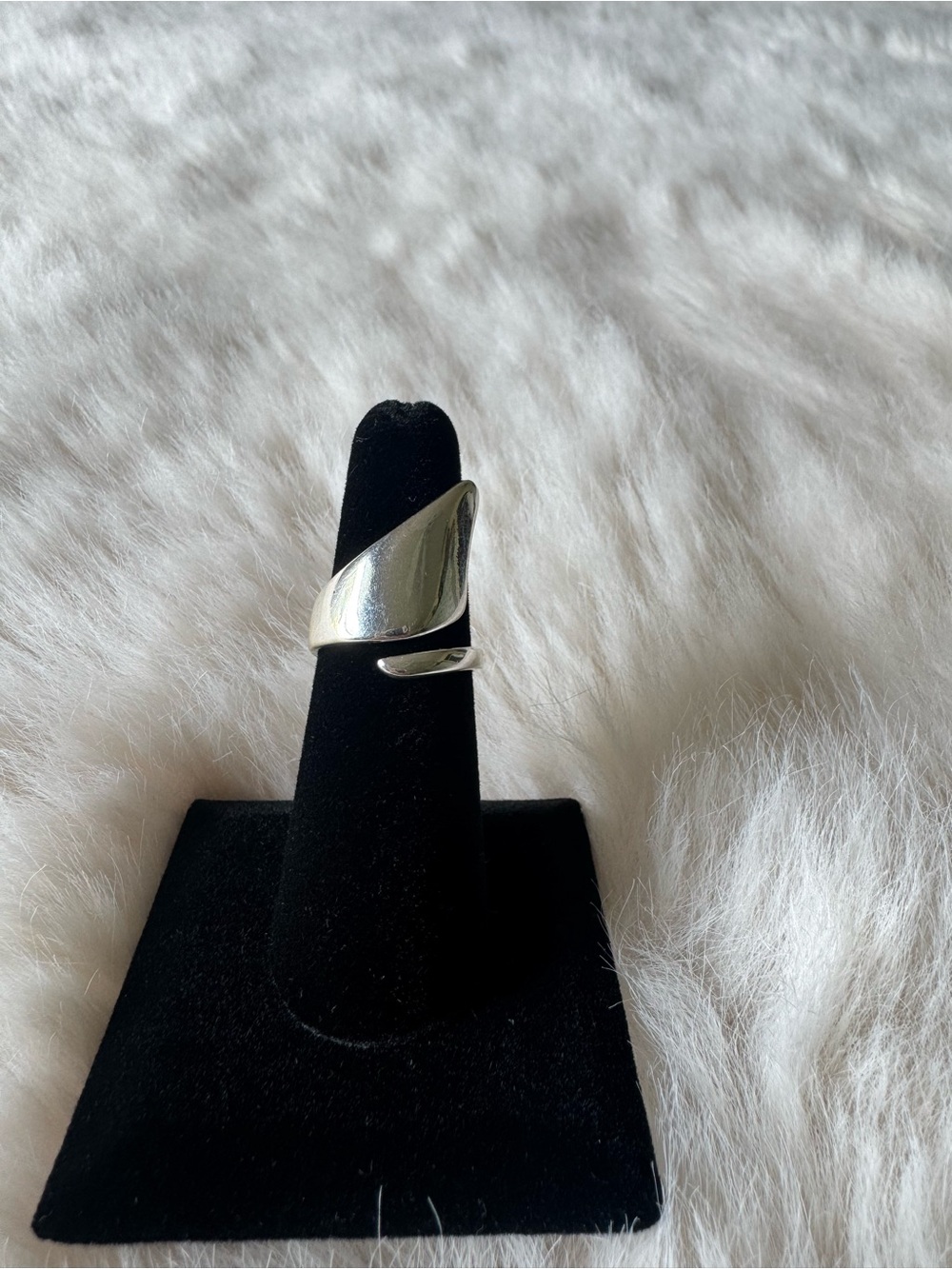 tone silver Modern Wrap Ring - Silver